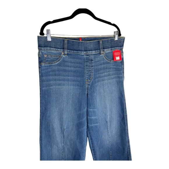 NWT SPANX Seamed Front Wide Leg Jean-sz 1X - Picture 8 of 9
